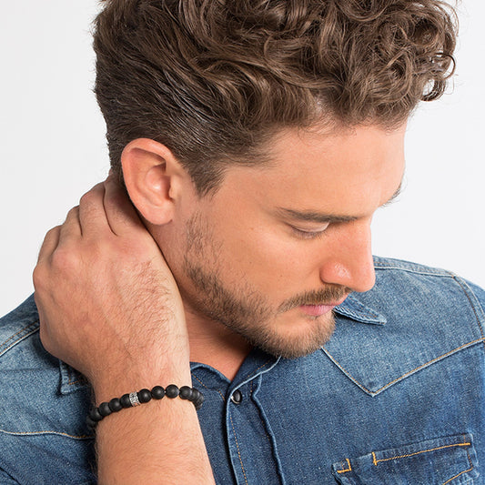 Armbånd obsidian A1085-023-11