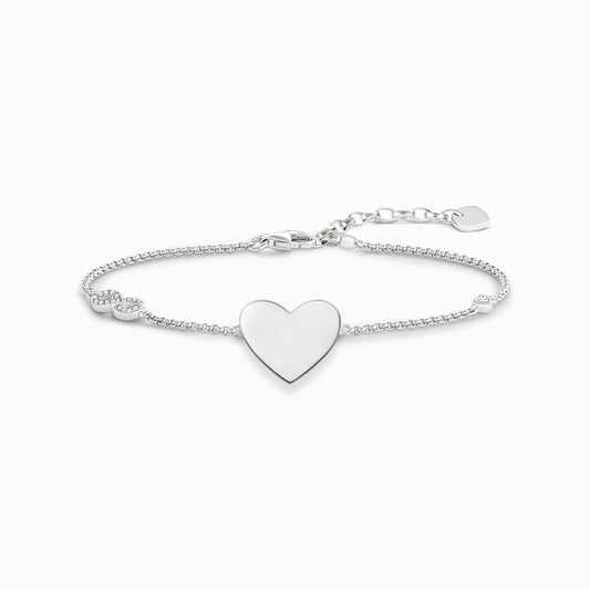 Armbåndhjerte med uendelighet  A1486-051-14