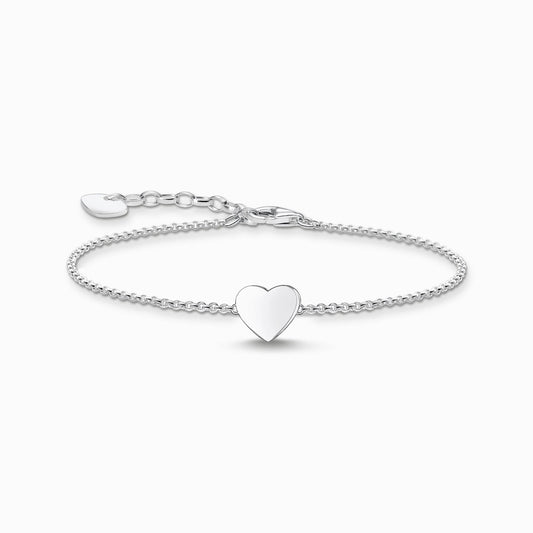Armbånd hjerte sølv A2044-001-21