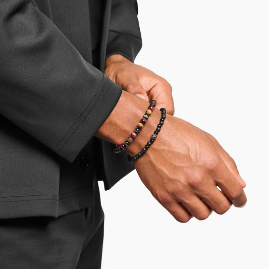 Talisman armbånd med tigerøye perler A2182-826-2