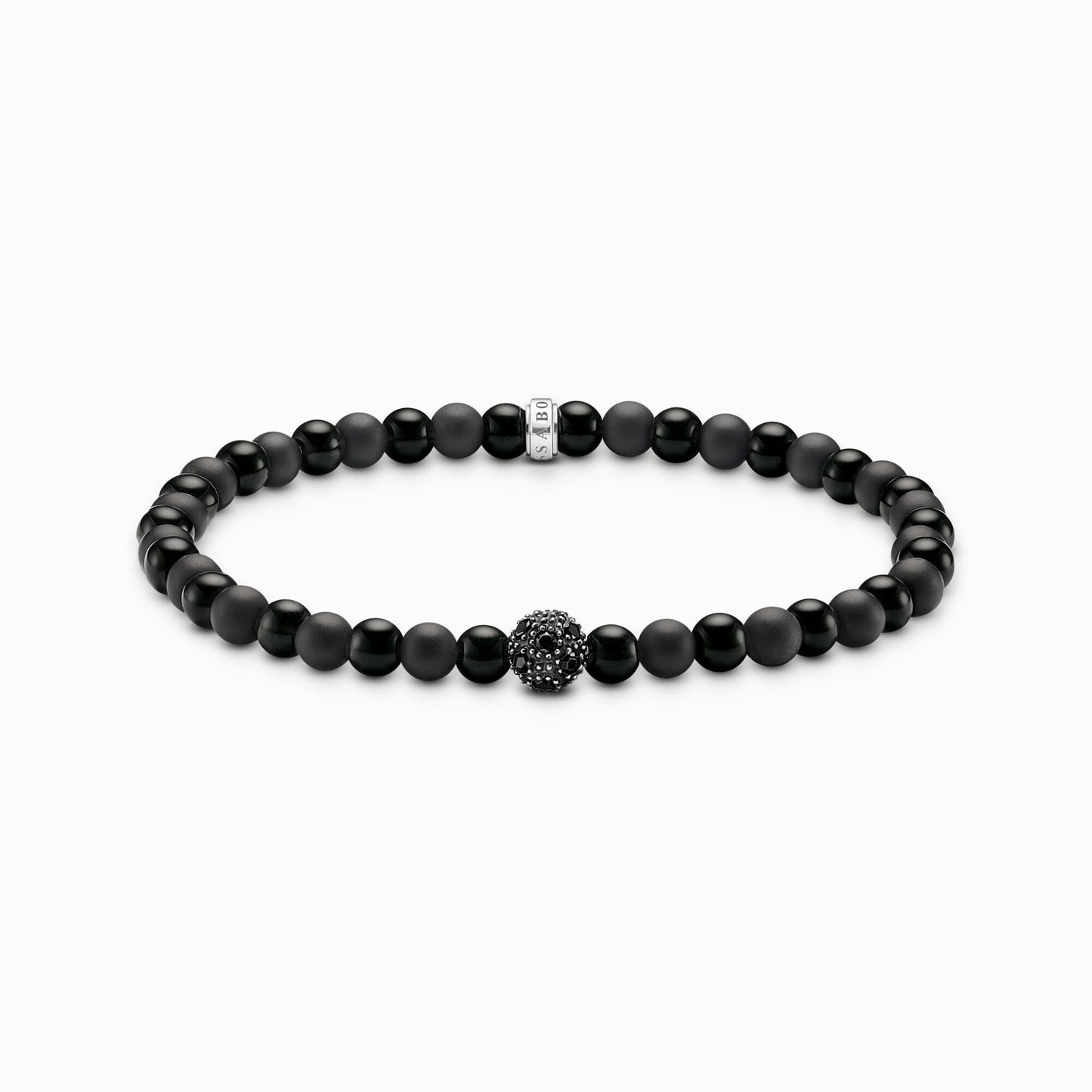 Talisman armbånd positiv energi med obsidian perler A2184-705-11