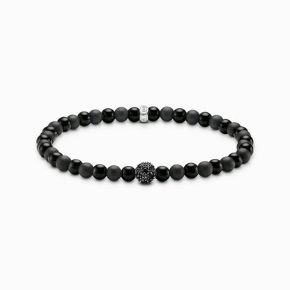 Talisman armbånd positiv energi med obsidian perler A2184-705-11