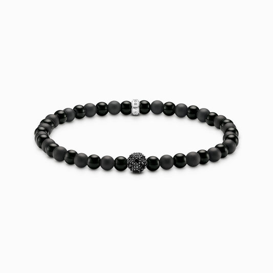 Talisman armbånd positiv energi med obsidian perler A2184-705-11