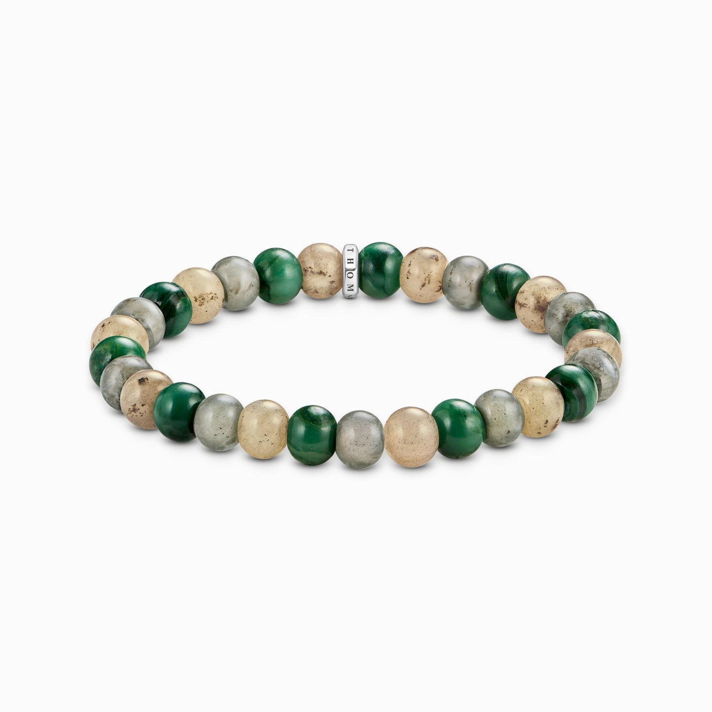 armbånd jaspis, jade og labradoritt 9 mm A2196-503-6