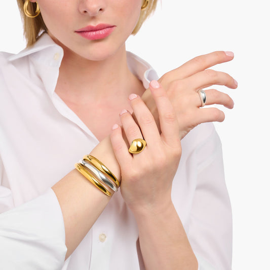 Gullbelagt armring i tidløs design AR115-413-39