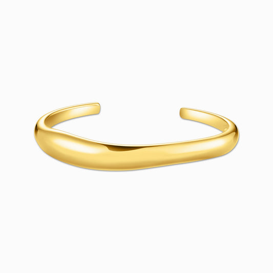 Gullbelagt armring i organisk form  AR116-413-39
