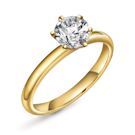 Contessa ring i gull LAB diamant 1,0 ct N240611