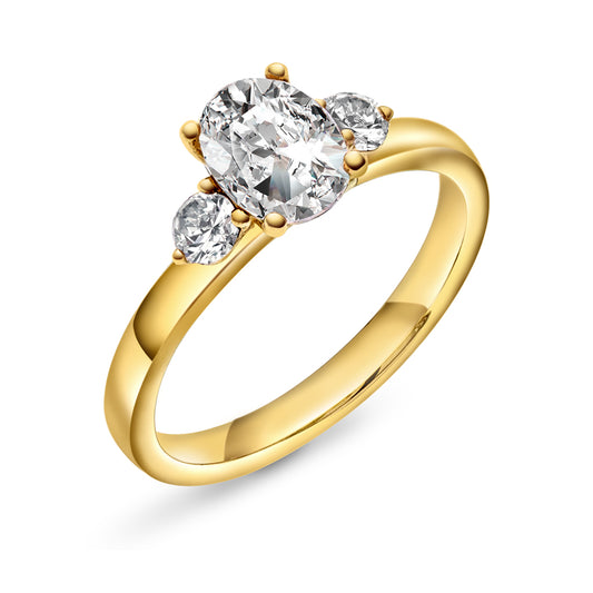 Duchess ring gull LAB diamanter 1,55 ct N240619