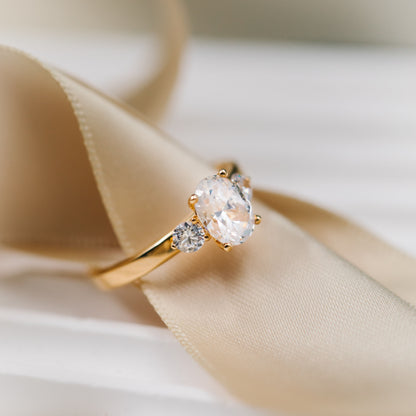 Duchess ring gull LAB diamanter 1,55 ct N240619