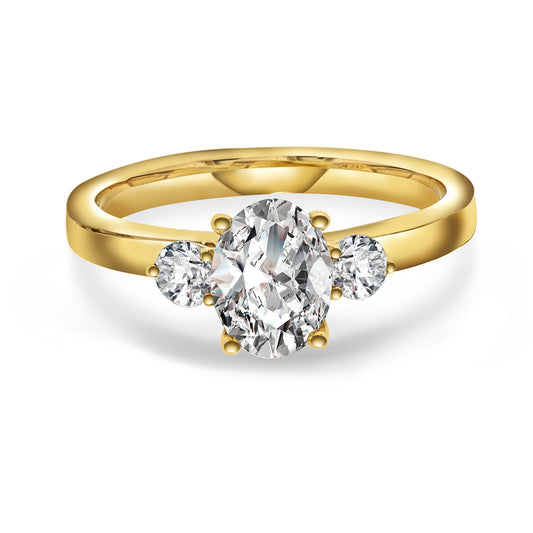 Duchess ring gull LAB diamanter 1,55 ct N240619