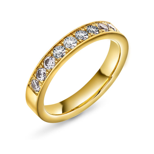 Radiant ring gull LAB diamanter 0,54 ct N240622