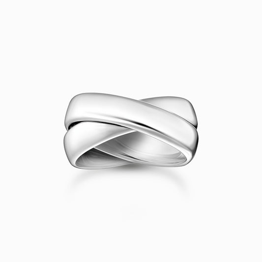 Sølvring i duo design TR2491-001-21