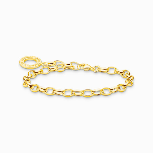 Charm armbånd klassisk gullbelagt  X0031-413-39