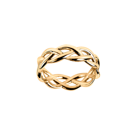Evighet ring i 585 gult gull 6 mm