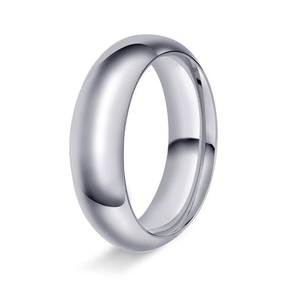 Ring i 950 platina halvrund/buet, polert, bilde 9 av 12