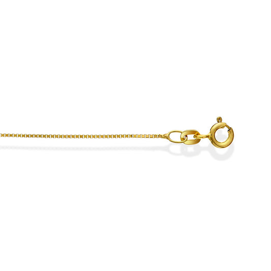Veneziansk halskjede i 585 gult gull 0,8 mm, 36 cm