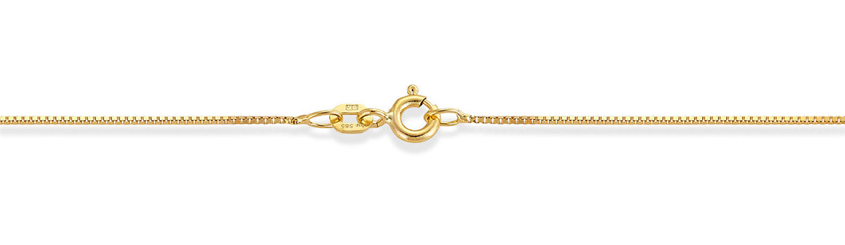 Aurum halskjede i 375 gult gull, veneziansk 0,7 mm, bilde 8 av 8