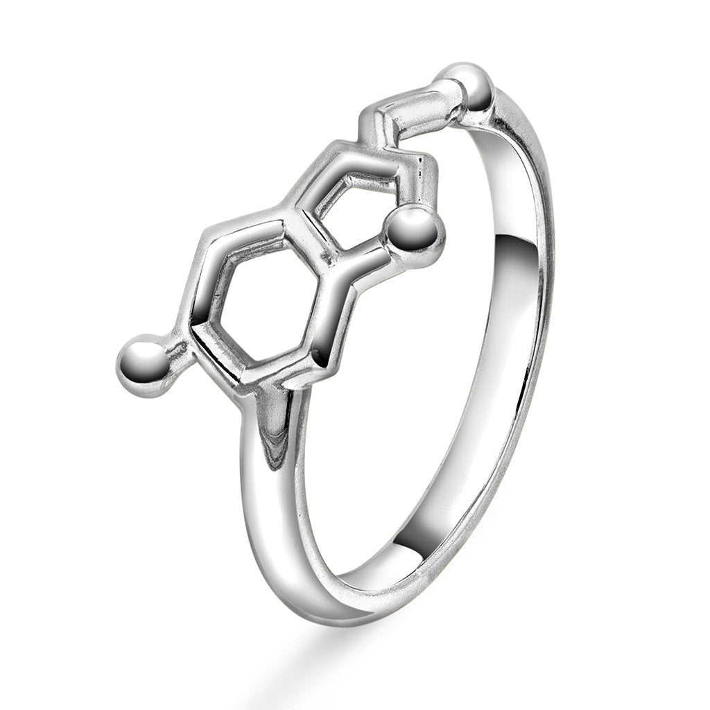 Sandra Lyng ring i rhodinert sølv serotonin glede, bilde 1 av 4