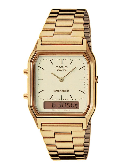 Casio Vintage AQ-230GA-9DMQYES herreklokke i stål