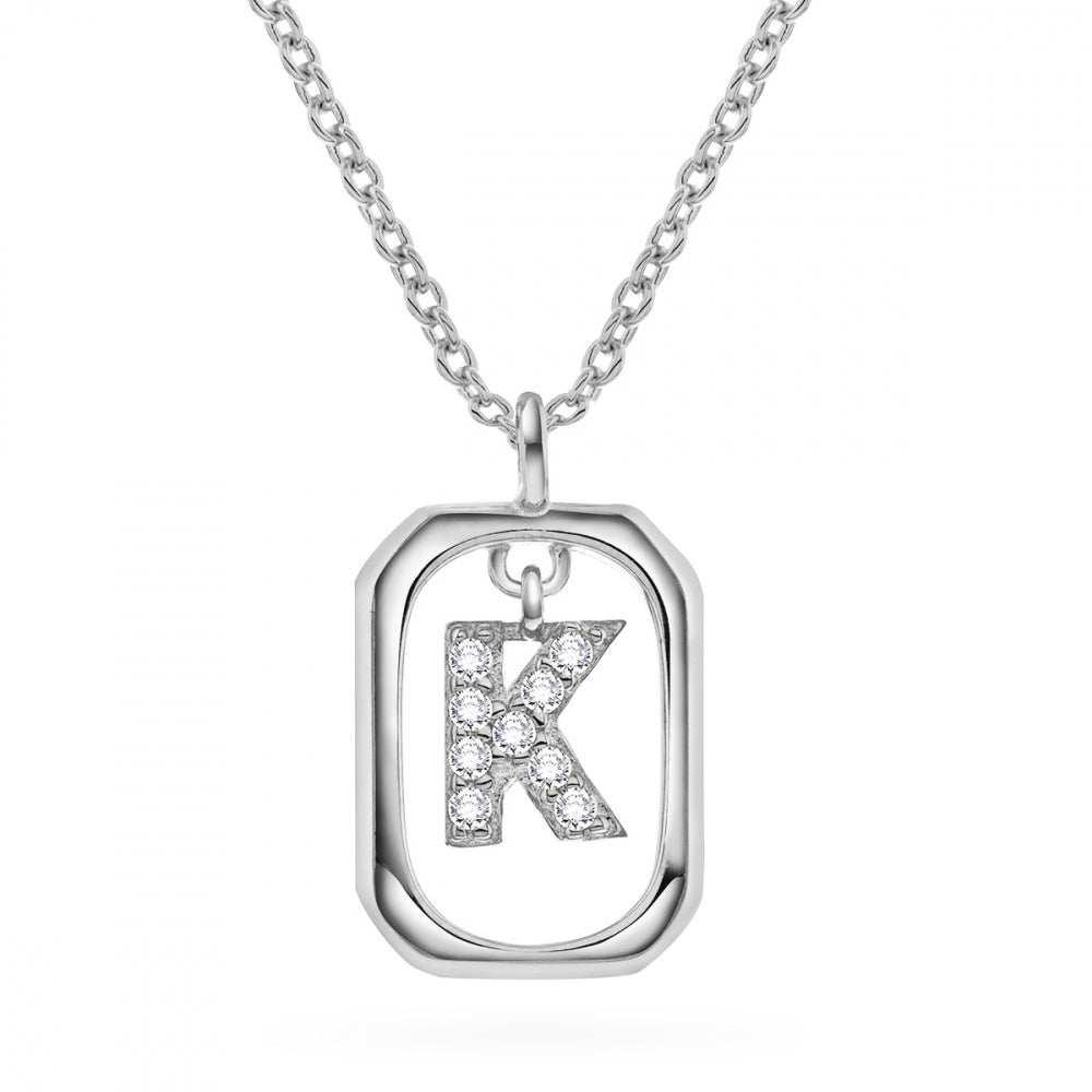 Jewelry Letters anheng i sølv med zirkonia, bokstav, bilde 26 av 57