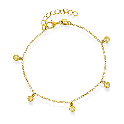Shapes Mellow armbånd i forgylt 925 sølv med charms, bilde 1 av 4