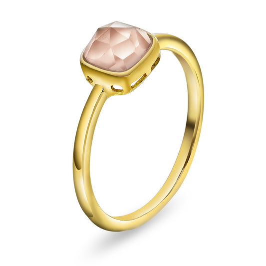 Sandra Lyng ring i forgylt sølv med rosa opal, Kjærlighet, bilde 1 av 3