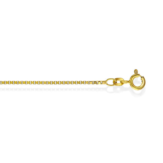 Veneziansk halskjede i 585 gult gull 1,3 mm, 45 cm