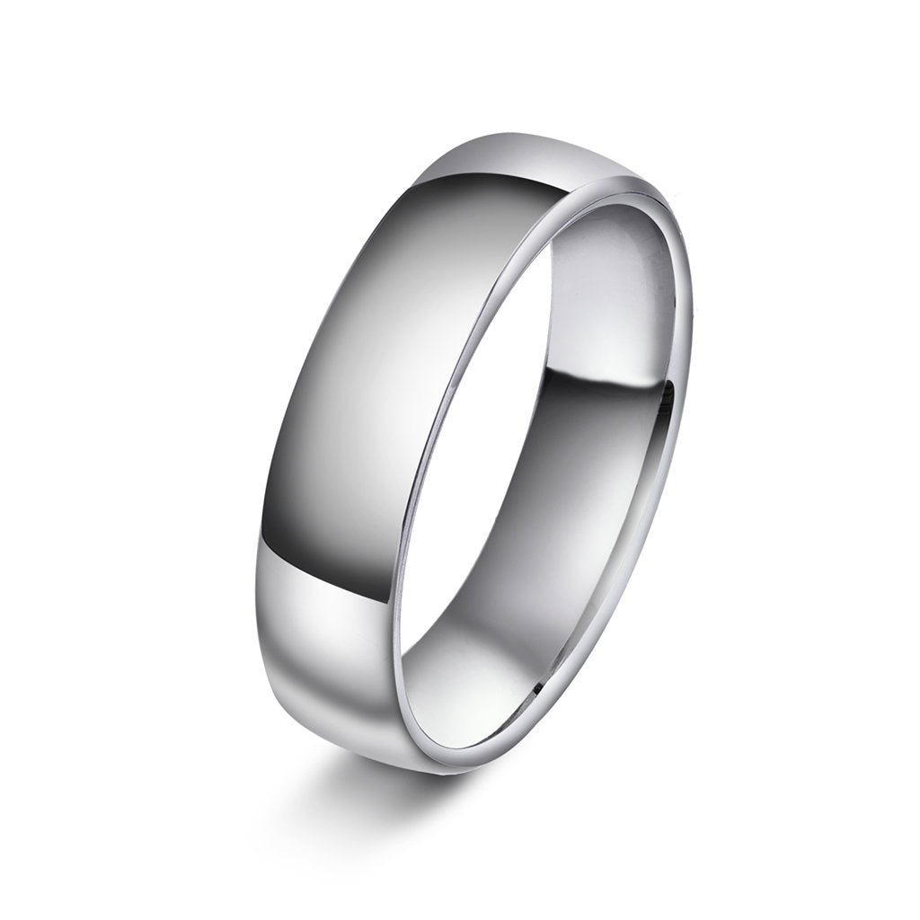 Forever giftering i rhodinert gull, skinnehøyde 1,5 mm, bilde 8 av 12