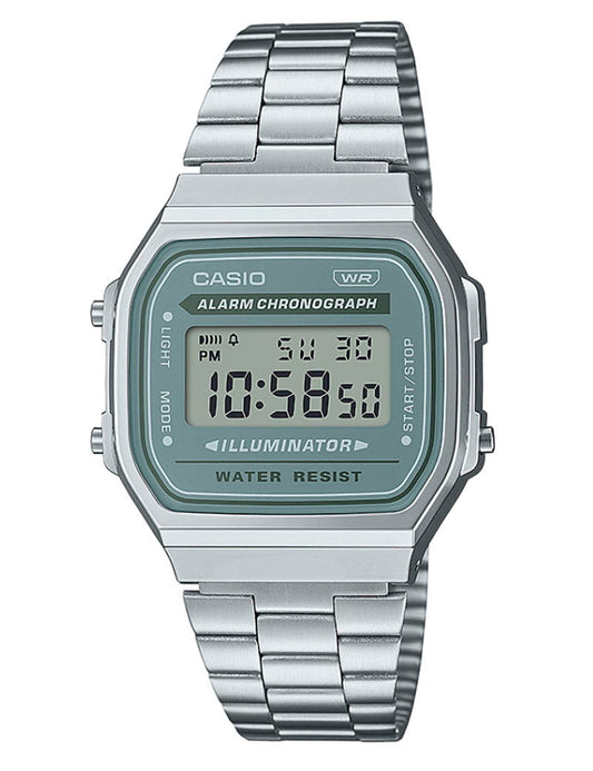 Casio Vintage A168WA-3AYES dameklokke i stål