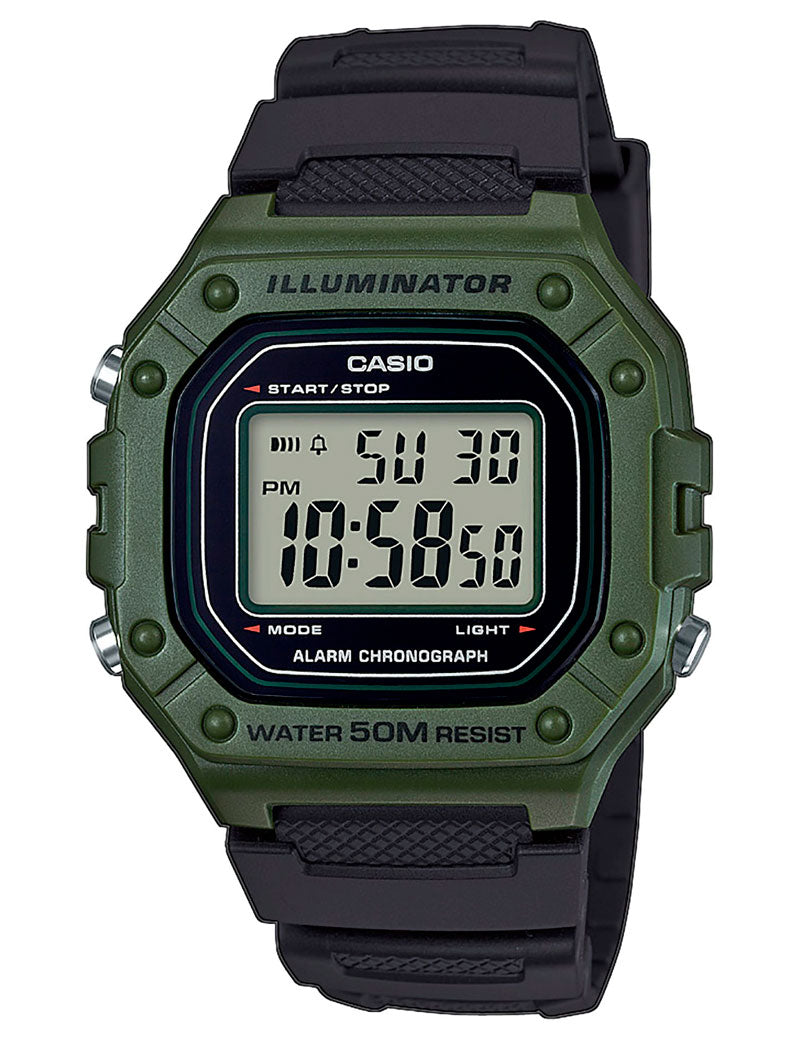 Casio Timeless W-218H-3AVEF dameklokke i resin