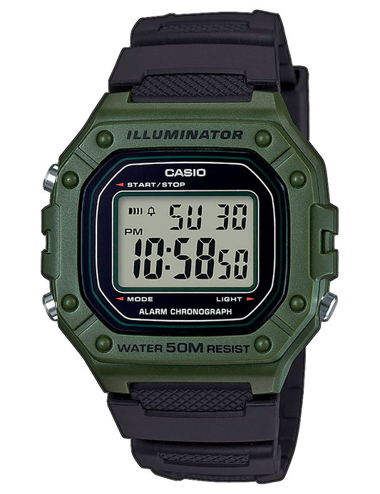 Casio Timeless W-218H-3AVEF dameklokke i resin