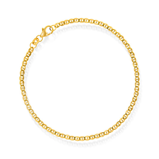 ARMBÅND I GULL 2,6 MM 19 CM 56838 - Bjerveur.noARMBÅND I GULL 2,6 MM 19 CM 56838