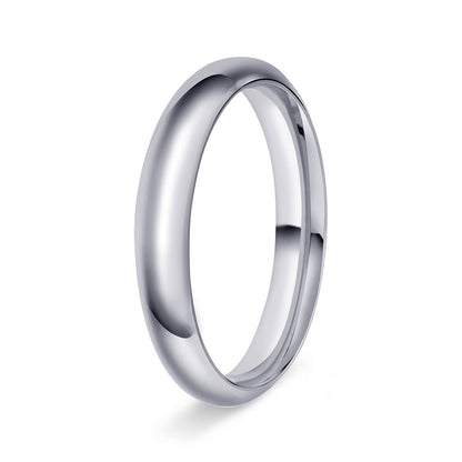 Ring i 950 platina halvrund/buet, polert, bilde 3 av 12