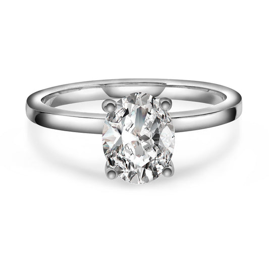 Gems Empress ring til dame i 585 hvitt gull med lab-grown diamant 2,00 ct, bilde 1 av 5