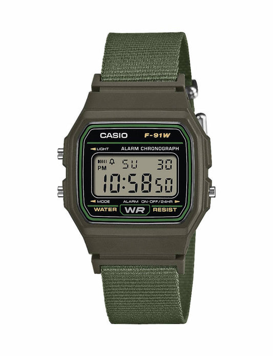 Casio Timeless F-91WF-3AEF herreklokke i resin, bilde 1 av 2