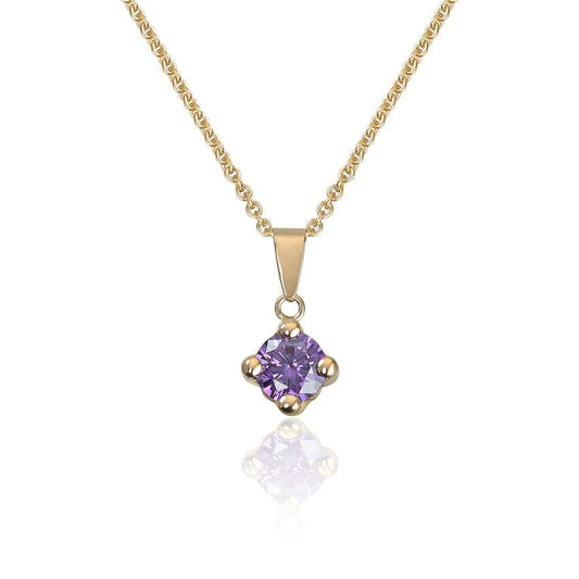 Anheng Ametystfarget zirkon 14K Artikkelnr: 27472 - Bjerveur.noAnheng Ametystfarget zirkon 14K Artikkelnr: 27472