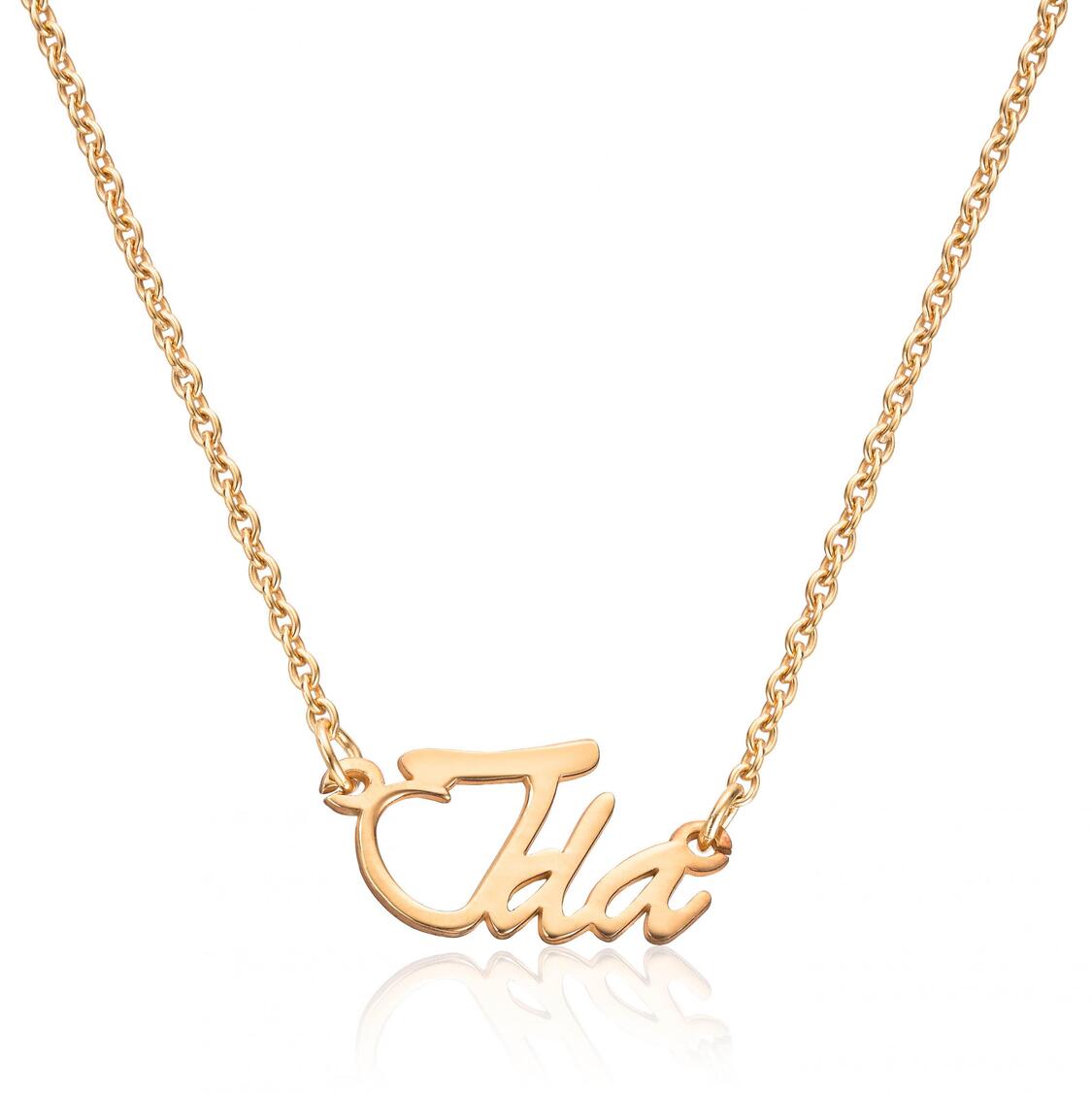 Anheng Navnesmykke i sølv forgylt - Bjerveur.noAnheng Navnesmykke i sølv forgylt