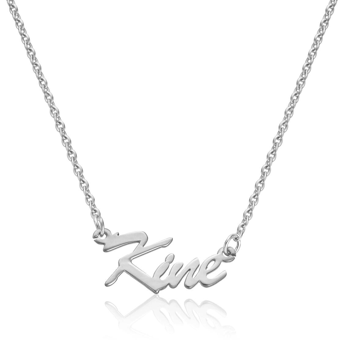 Anheng Navnesmykke i sølv rhodinert - Bjerveur.noAnheng Navnesmykke i sølv rhodinert