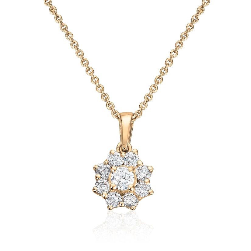 Anheng rosett Lilje 0,60ct WSI i gult gull Artikkelnr: 1665060TWGU - Bjerveur.noAnheng rosett Lilje 0,60ct WSI i gult gull Artikkelnr: 1665060TWGU