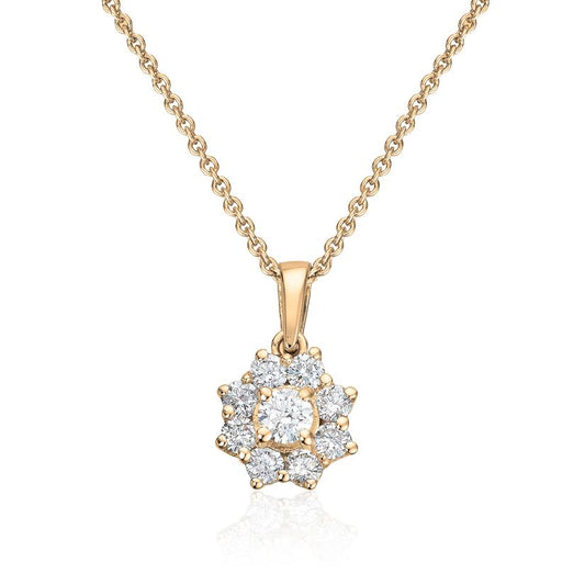 Anheng rosett Lilje 0,60ct WSI i gult gull Artikkelnr: 1665060TWGU - Bjerveur.noAnheng rosett Lilje 0,60ct WSI i gult gull Artikkelnr: 1665060TWGU