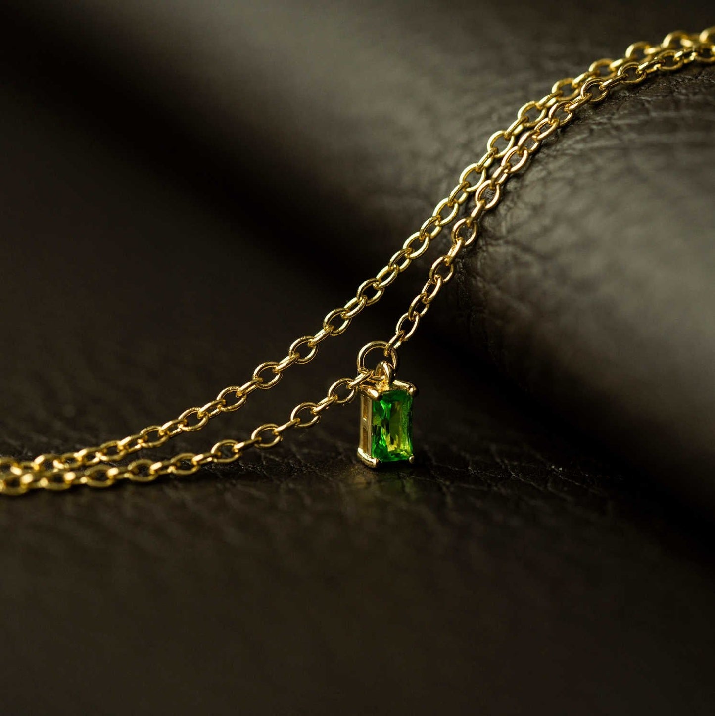 ANKELKJEDE I SØLV MED GRØNN ZIRKONIA 25 44488.25 - Bjerveur.noANKELKJEDE I SØLV MED GRØNN ZIRKONIA 25 44488.25