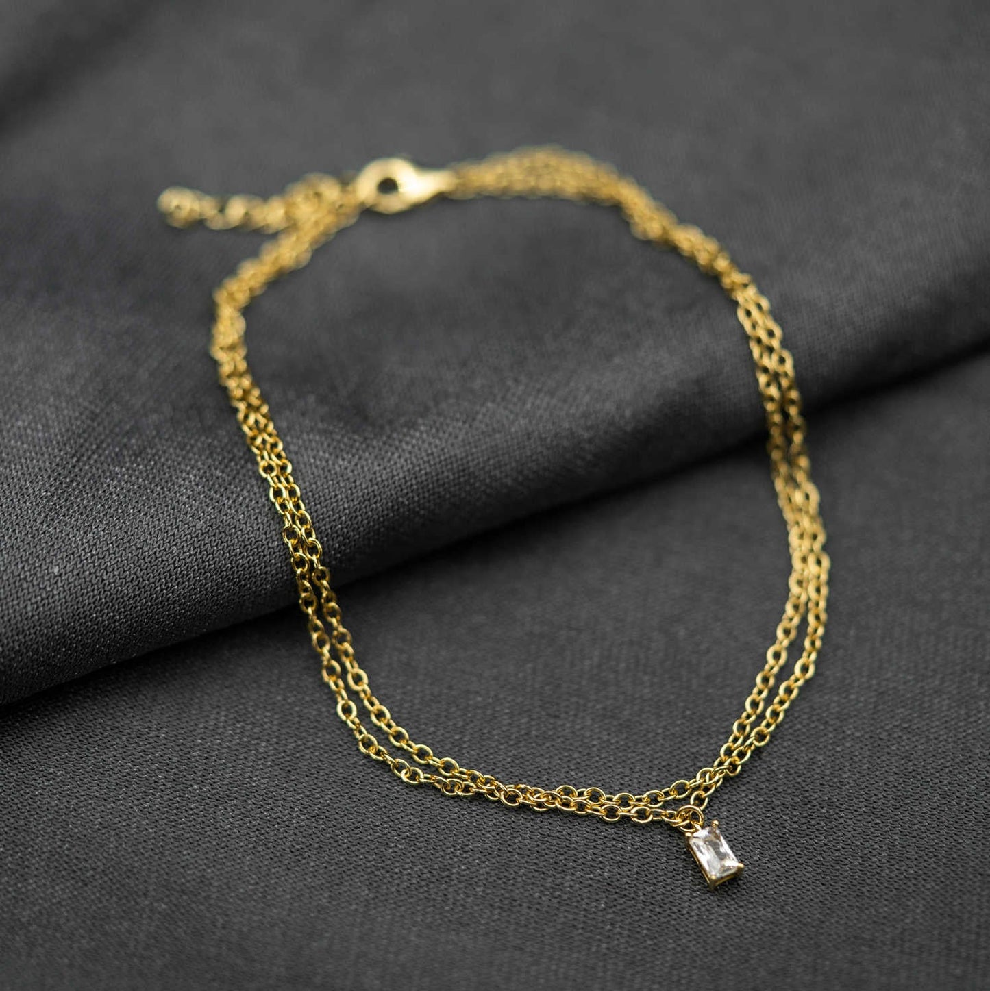 ANKELKJEDE I SØLV MED ZIRKONIA 25 CM 44421.25 - Bjerveur.noANKELKJEDE I SØLV MED ZIRKONIA 25 CM 44421.25