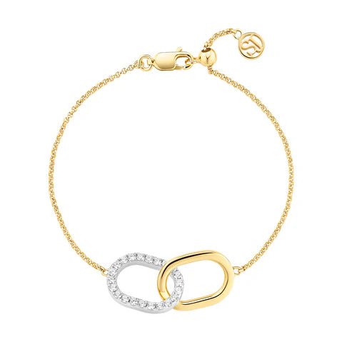 Armbånd Capizzi Due Piccolo SKU: SJ - B42236 - CZ - 2YG - Bjerveur.noArmbånd Capizzi Due Piccolo SKU: SJ - B42236 - CZ - 2YG