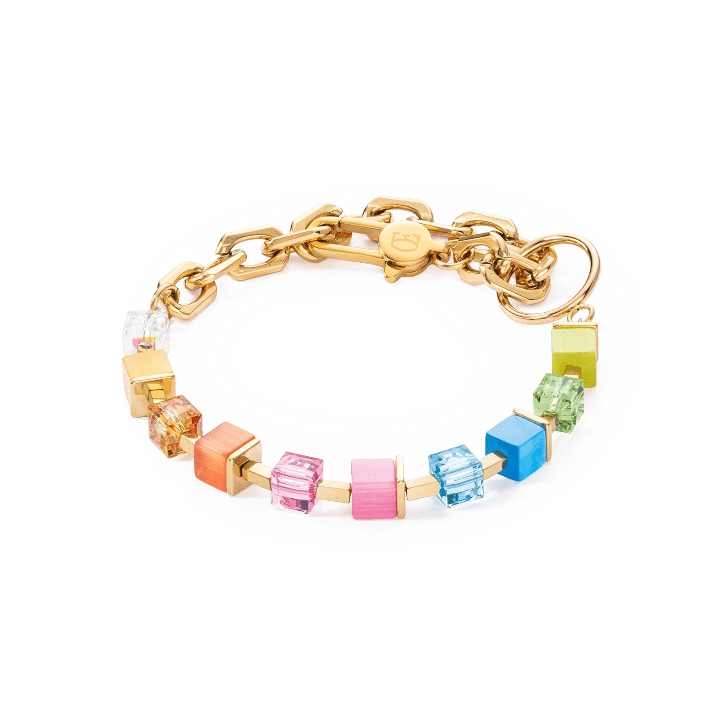 Armbånd Cube Fusion Charm gull - regnbue 4712301500 - Bjerveur.noArmbånd Cube Fusion Charm gull - regnbue 4712301500