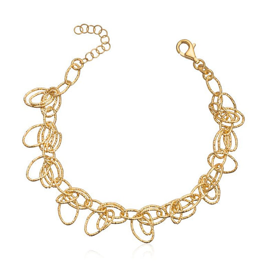 Armbånd Drop i sølv forgylt - Bjerveur.no