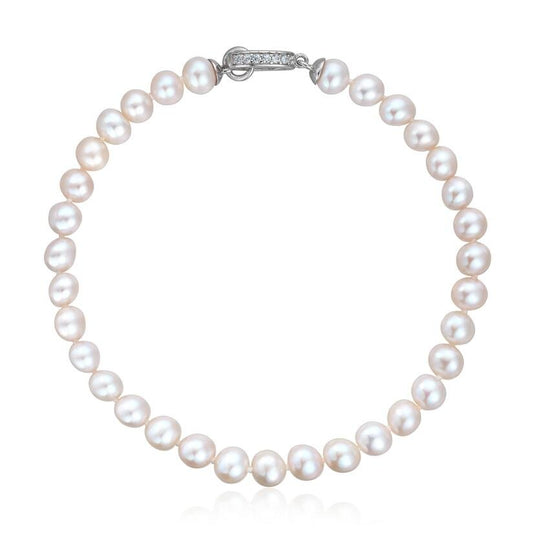 Armbånd ferskvannsperler 5,5 - 6mm med zirkoner Artikkelnr: 3068219 - Bjerveur.noArmbånd ferskvannsperler 5,5 - 6mm med zirkoner Artikkelnr: 3068219