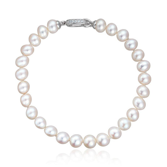 Armbånd ferskvannsperler 6,5 - 7mm med zirkoner Artikkelnr: 3068119 - Bjerveur.noArmbånd ferskvannsperler 6,5 - 7mm med zirkoner Artikkelnr: 3068119