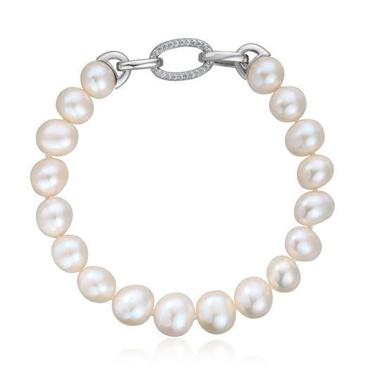 Armbånd ferskvannsperler 8,5 - 9,5mm med zirkoner Artikkelnr: 3068319 - Bjerveur.noArmbånd ferskvannsperler 8,5 - 9,5mm med zirkoner Artikkelnr: 3068319