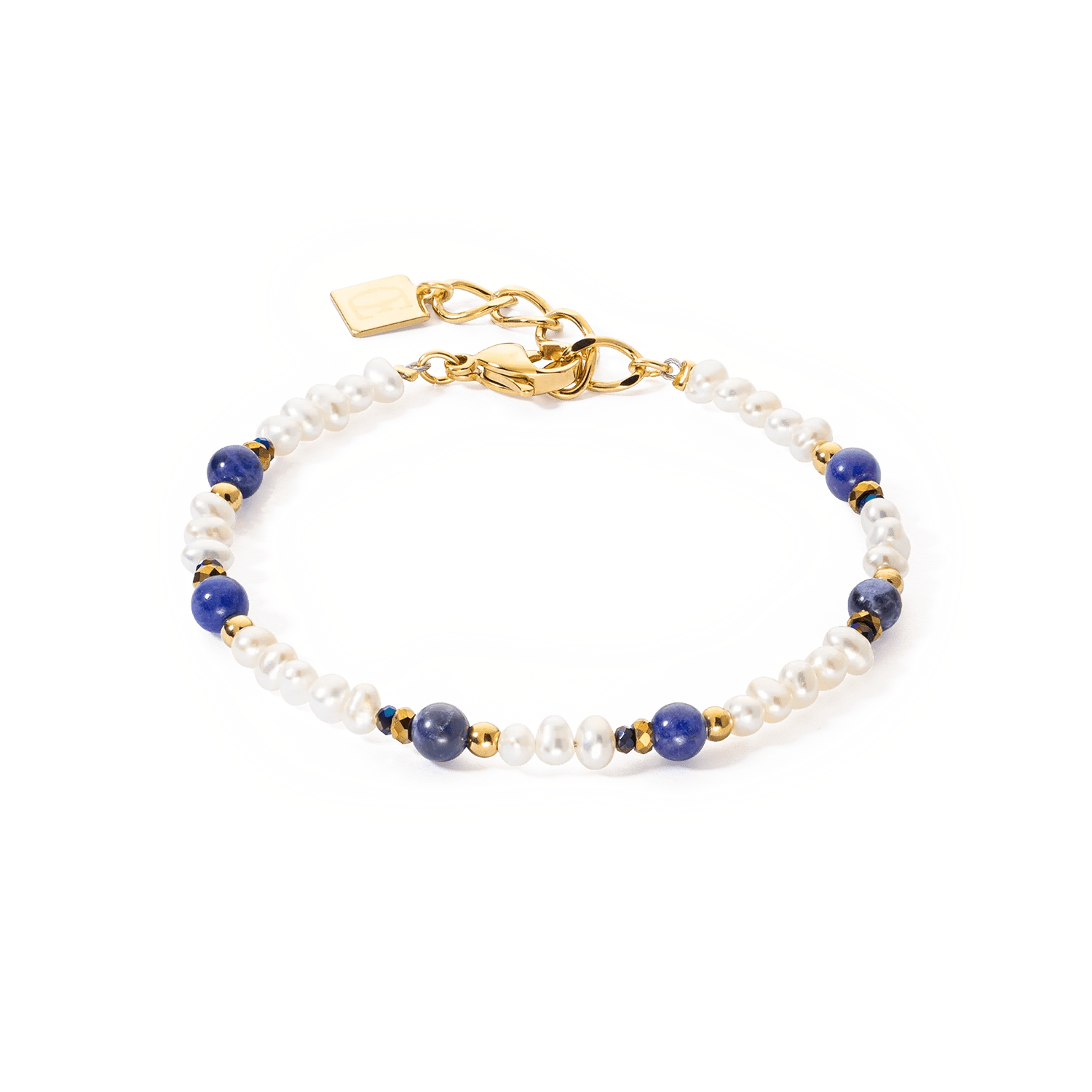 Armbånd Flow Ferskvannsperler & Sodalitt gull 1109300700 - Bjerveur.noArmbånd Flow Ferskvannsperler & Sodalitt gull 1109300700