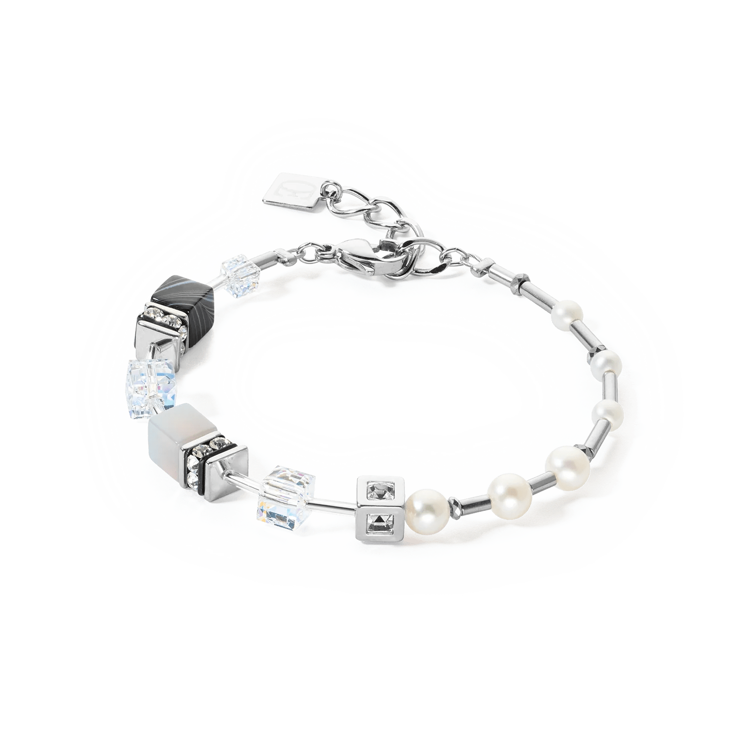 Armbånd GeoCUBE® Fusion Precious Pearl Mix sølvgrå 1122301217 - Bjerveur.noArmbånd GeoCUBE® Fusion Precious Pearl Mix sølvgrå 1122301217